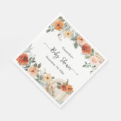 Rustieke herfst Herfst pompoen Baby shower Servet (Hoek)