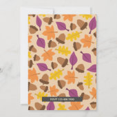  rustieke Herfst herfst pompoen Geslacht onthullen Kaart (Achterkant)