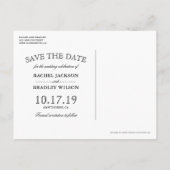 Rustieke Herfst Herfst Pompoen Save the Date Aankondigingskaart (Achterkant)