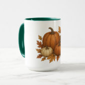 Rustieke Herfst/Herfst pompoenen & bladeren Mok (Voorkant links)