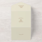 Rustieke Herfst herfst pompoenen bruiloft All In One Uitnodiging (Buitenkant)