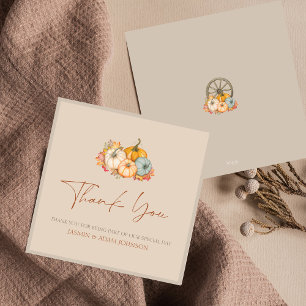 Rustieke herfst Herfst pompoenen bruiloft dank u k