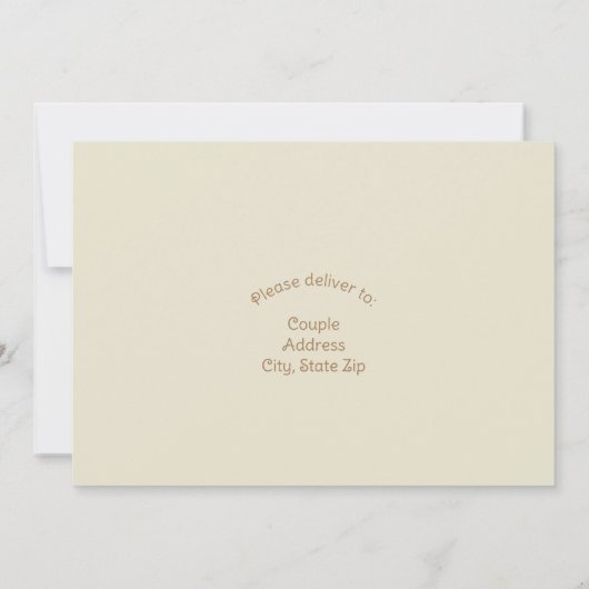 Rustieke Herfst herfst pompoenen bruiloft RSVP Kaa Bedankkaart (Achterkant)