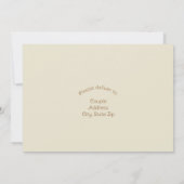 Rustieke Herfst herfst pompoenen bruiloft RSVP Kaa Bedankkaart (Achterkant)