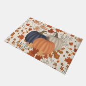 Rustieke Herfst Herfst Pompoenen Wildflowers Blade Deurmat (Schuin)