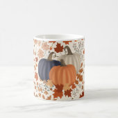 Rustieke Herfst Herfst Pompoenen Wildflowers Blade Koffiemok (Center)