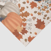 Rustieke Herfst Herfst Pompoenen Wildflowers Blade Tissuepapier (Detail)