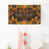 rustieke Herfst | Herfst Trouwdouche Welkom Banner (Insitu)