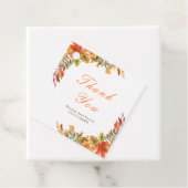 Rustieke herfst herfst verlaat bruiloft Dank u Bedankjes Labels (In situ)