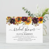 Rustieke Herfst Herfst Zonnebloem Bloemen Vrijgeze Kaart (Staand voorkant)