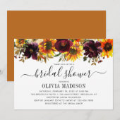 Rustieke Herfst Herfst Zonnebloem Bloemen Vrijgeze Kaart (Voorkant / Achterkant)