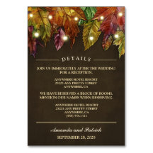 Rustieke Herfst herfstbladeren Receptie + Hotel Ka