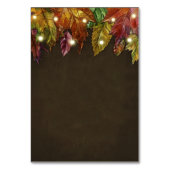 Rustieke Herfst herfstbladeren Receptie + Hotel Ka Kaart (Achterkant)