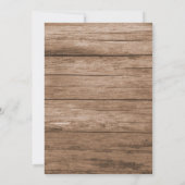 Rustieke Herfst herfstbomen bos bruiloft uitnodigi Kaart (Achterkant)