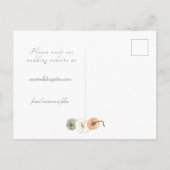 Rustieke Herfst herfstbruiloft Save the Date Aankondigingskaart (Achterkant)