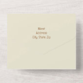 Rustieke Herfst herfstvrachtwagen String Lights Br All In One Uitnodiging (Achterkant)