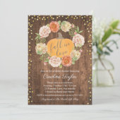 Rustieke Herfst in Liefde Pompoen Herfst Vrijgezel Kaart (Staand voorkant)