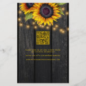 Rustieke herfst in liefde QR-code alles in één bru (Achterkant)