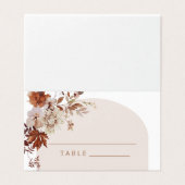 Rustieke herfst in liefde trouwkaart kaart (Buitenkant ongevouwen)