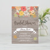 Rustieke Herfst in Liefde Vrijgezellenfeest Kaart (Staand voorkant)