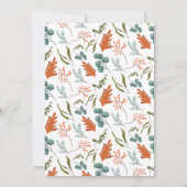 Rustieke Herfst in Love Blue Pumpkin Baby shower Bedankkaart (Achterkant)