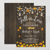 Rustieke Herfst in Love Couple's Shower Kaart (Voorkant / Achterkant)