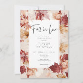 Rustieke Herfst In Love Herfst Cream Vrijgezellenf Kaart (Voorkant)