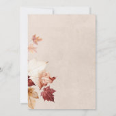 Rustieke Herfst In Love Herfst Cream Vrijgezellenf Kaart (Achterkant)