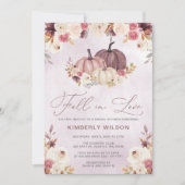 Rustieke Herfst in Love Pumpkins Herfst Vrijgezell Kaart (Voorkant)