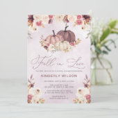 Rustieke Herfst in Love Pumpkins Herfst Vrijgezell Kaart (Staand voorkant)