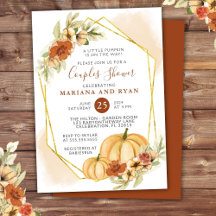 Rustieke herfst kleine pompoen koppels baby shower