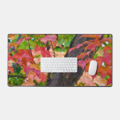 Rustieke herfst kleuren herfst gebladerte foto bureaumat (Keyboard & Muis)