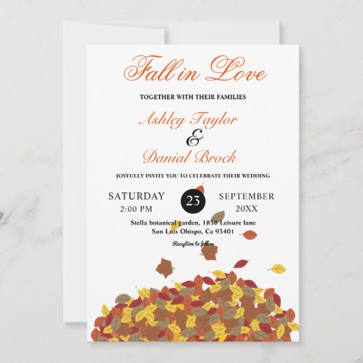 Rustieke herfst laat Boho herfst bloemenhuwelijk Kaart (Voorkant)