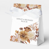Rustieke herfst laat bruiloft gunst box bedankdoosjes (Voorkant Zijde)