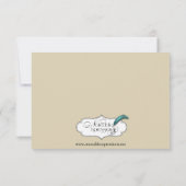 Rustieke herfst laat bruiloft reactie Kaart (Achterkant)