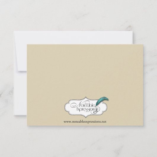 Rustieke herfst laat bruiloft reactie Kaart (Achterkant)