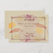 Rustieke herfst laat bruiloft reactie Kaart (Voorkant / Achterkant)