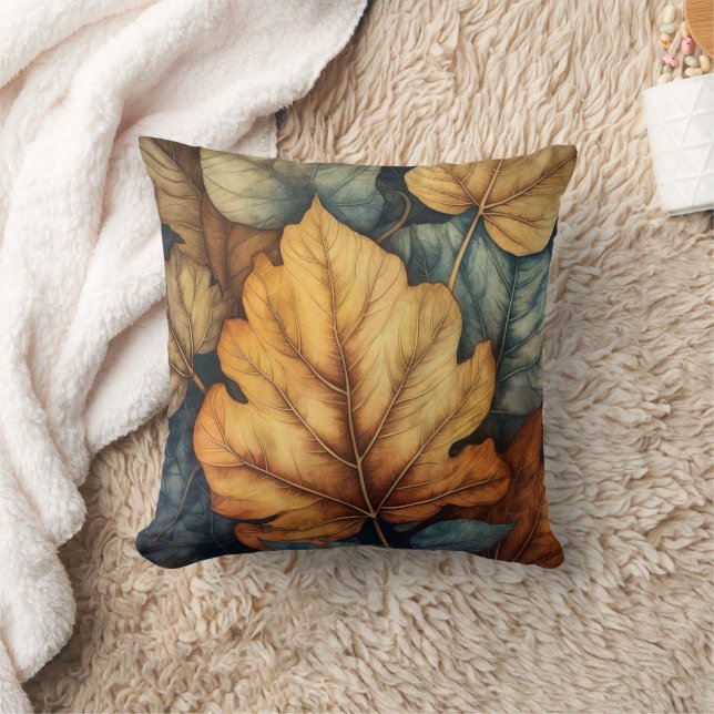 Rustieke herfst laat illustratie kussen (Deken)