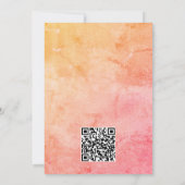 Rustieke herfst laat QR-code opslaan de datum Save The Date (Achterkant)