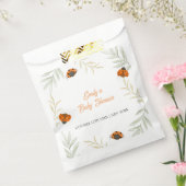 Rustieke Herfst Ladybug Greenery Baby shower Bedankzakje (Gezegeld)