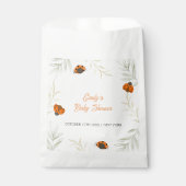 Rustieke Herfst Ladybug Greenery Baby shower Bedankzakje (Voorkant)