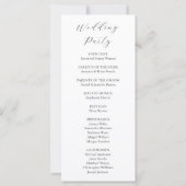 Rustieke herfst Lakeside Forest Wedding Program (Achterkant)