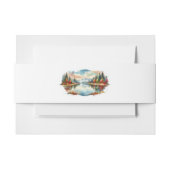 Rustieke herfst Lakeside Forest Wedding Uitnodigingen Wikkel (Voorkant Voorbeeld)