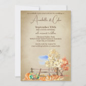 Rustieke herfst Landschap Bomen & Pompoenen Perkam Kaart (Voorkant)