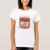 Rustieke herfst Magnolia kaars T-shirt (Voorkant)