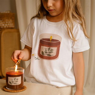 Rustieke herfst Magnolia kaars T-shirt