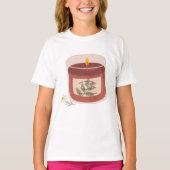 Rustieke herfst Magnolia kaars T-shirt (Voorkant)