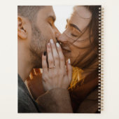 Rustieke herfst Marsala Bloemenbruiloft Planner (Achterkant)