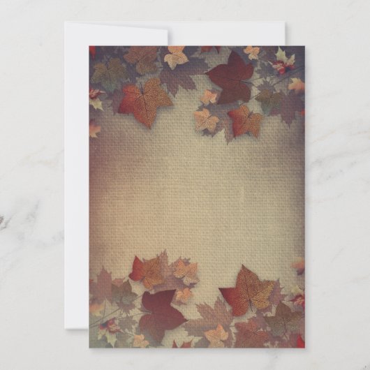 Rustieke Herfst Mason Jar Lights Baby Foto Geboort Aankondiging (Achterkant)