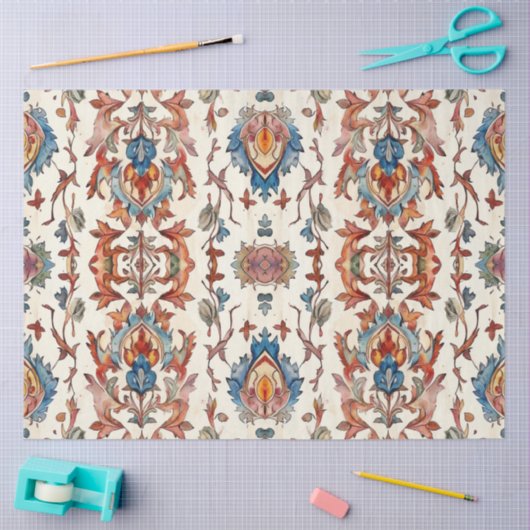 Rustieke Herfst met Blue Decoupage Tissuepapier (Craft)